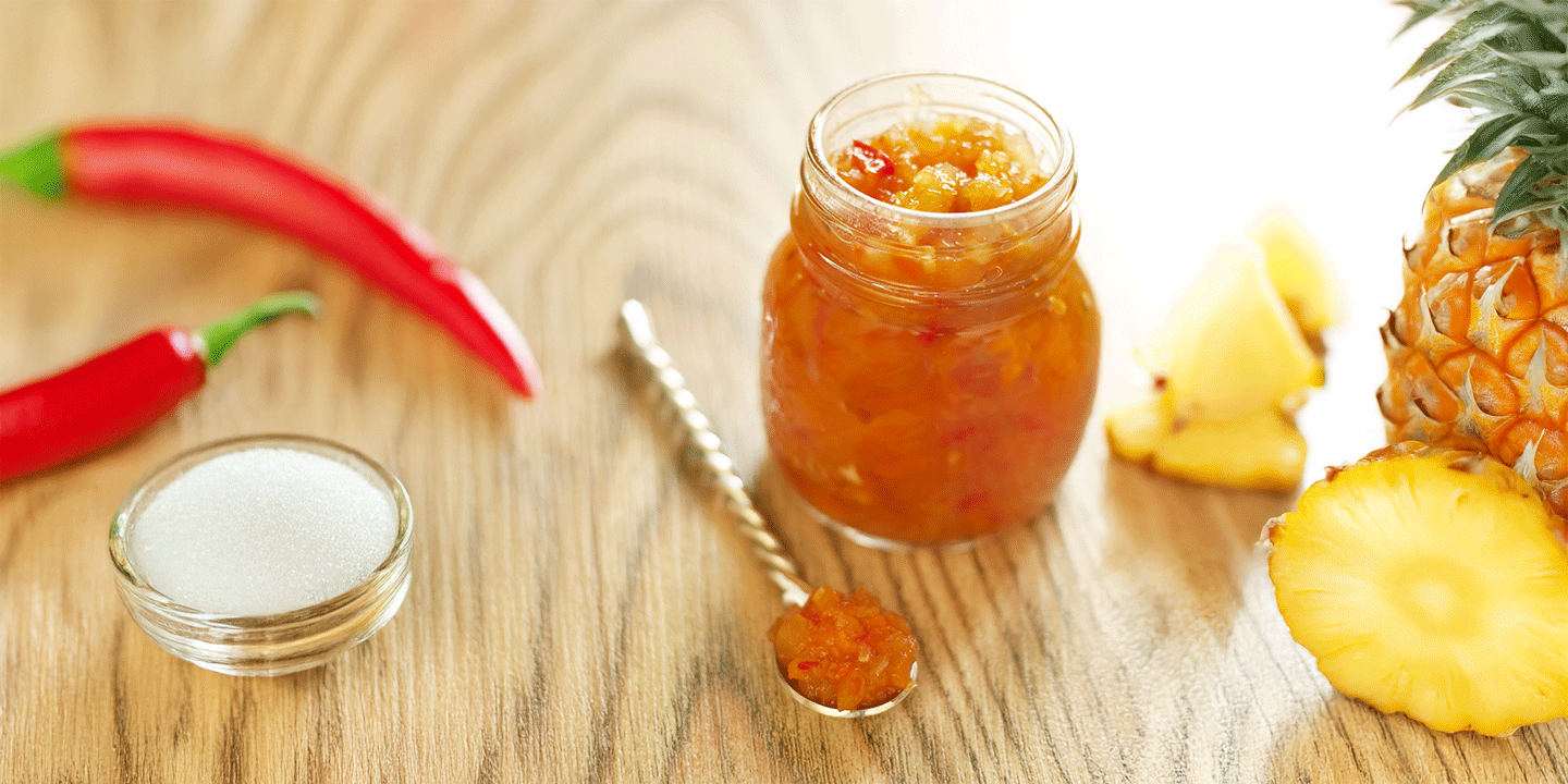 Geleia de Abacaxi com Pimenta