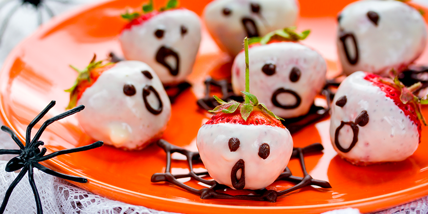 Morangos de Halloween