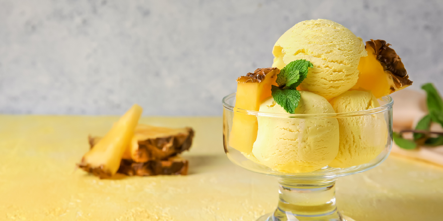 Frozen de Abacaxi com Coco Fit 