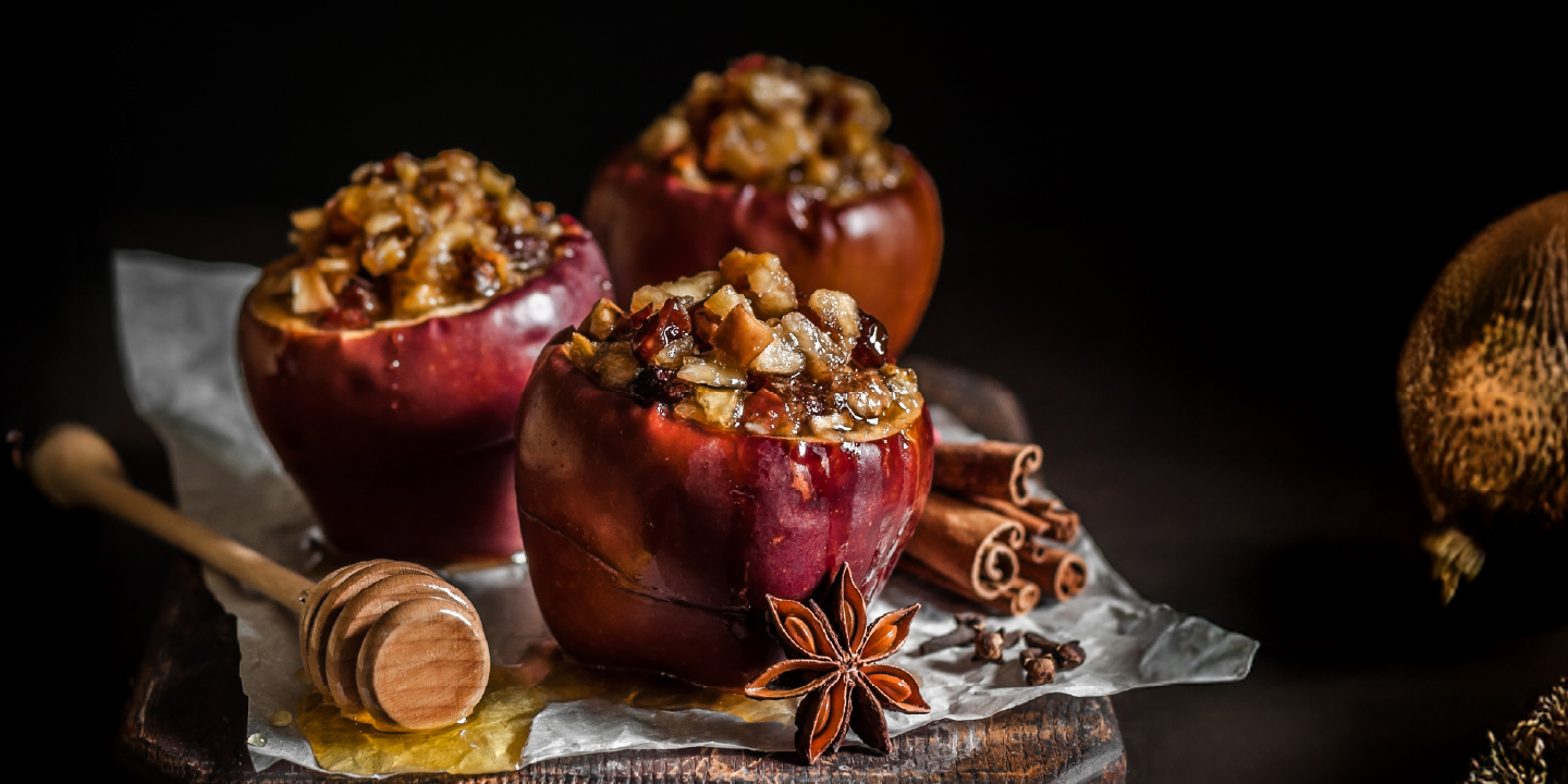 Maçãs Recheadas na Airfryer 